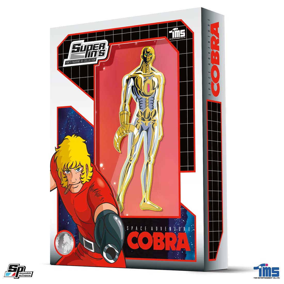 homme de verre, Crystal Boy, Cobra, Space Adventure-cobra-Super Pin's blister-BUICHI TERASAWA-TMS